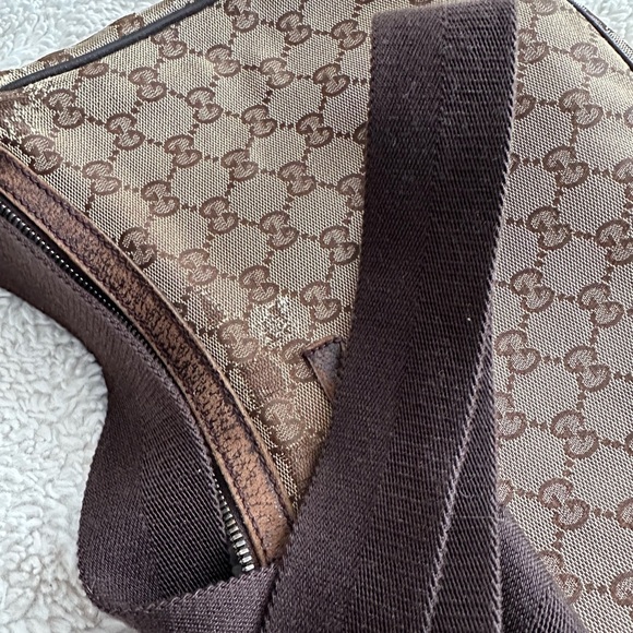 Gucci Brown Monogram Shoulder Bag jacquard - Picture 15 of 15